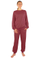 Preview: Wavesafe, 5G, Radiation Protection, Ladies Leisure Suit Organic Cotton, Silver Sweat Shirt Knitted Bordeaux