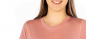 Preview: T-Shirt pour dames en coton bio vieux rose avec fil d'argent 29 dB à 1 GHz