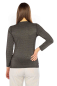 Preview: Ladies Undershirt Long Sleeve black organic Cotton with Silver Knit 30dB at 1GHz