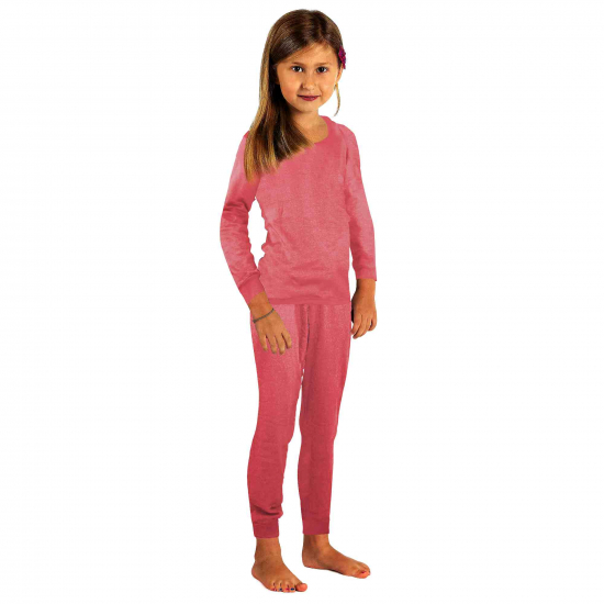 Kids Leisure Suit Organic Cotton, Silver Sweat Shirt Knitted Dusky Pink