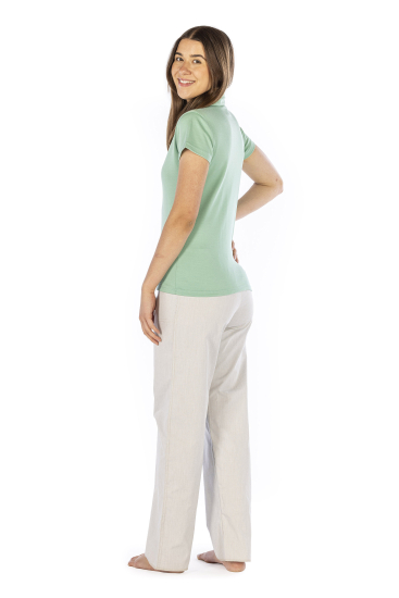 Polo Shirt Ladies modal and silver green 37dB at 3.5GHz (42dB at 1GHz)