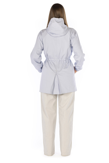 Ladies jacket organic cotton, screen lining: High Safe 50dB at 5G (3.5GHz)