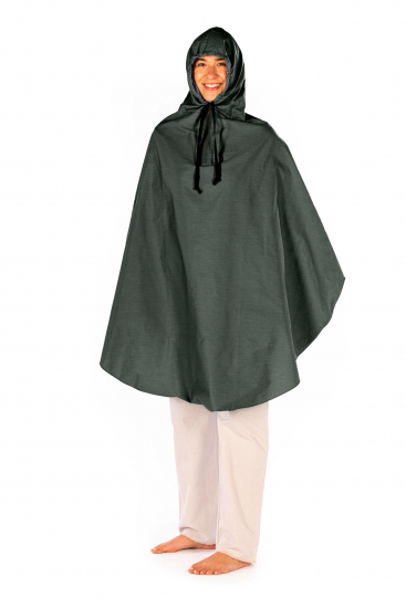 Poncho en coton, polyester et acier inoxydable avec capuche 37dB à 3.5GHz