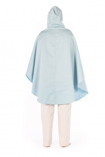 Poncho en coton, polyester et acier inoxydable avec capuche 37dB à 3.5GHz