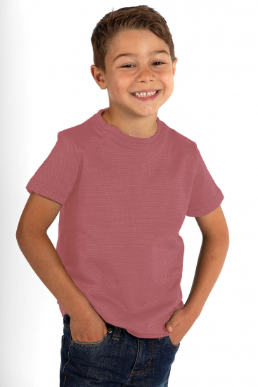 Kinder T-Shirt in 3 Farben Bio Baumwolle Silbergestrick 29dB bei 1GHz
