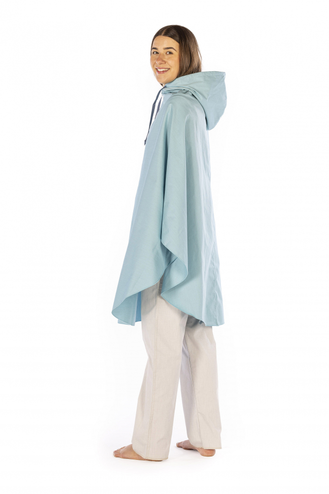 Poncho en coton, polyester et acier inoxydable avec capuche 37dB à 3.5GHz