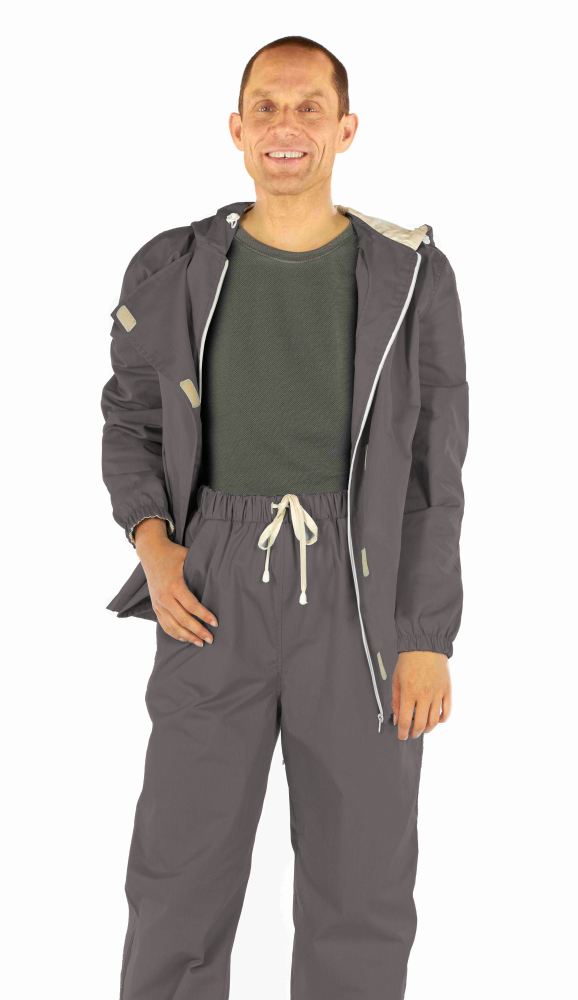 EMF Protection suit (overall) 2 pieces with hood - cotton, polyester and stainless steel 37dB at 3.5GHz