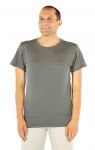 Men's T-Shirt Anthracite Organic Cotton Silver Knit 32dB at 1GHz