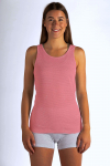 Ladies Tank Top Organic cotton with Silver Knit antique pink 30dB at 1GHz